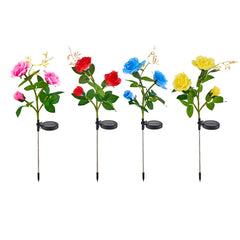 Lorled Rose Solar Lights Outdoor Waterproof Smart Solar Lights Solar Garden Decor