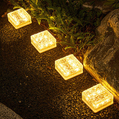 Lorled New Upgraded Cube Garden Lights Solar Porch Light Automatic Solar Brick Lights For Garden