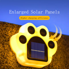 Lorled Paw Print Solar Lights Outdoor Waterproof Stick On Solar Lights