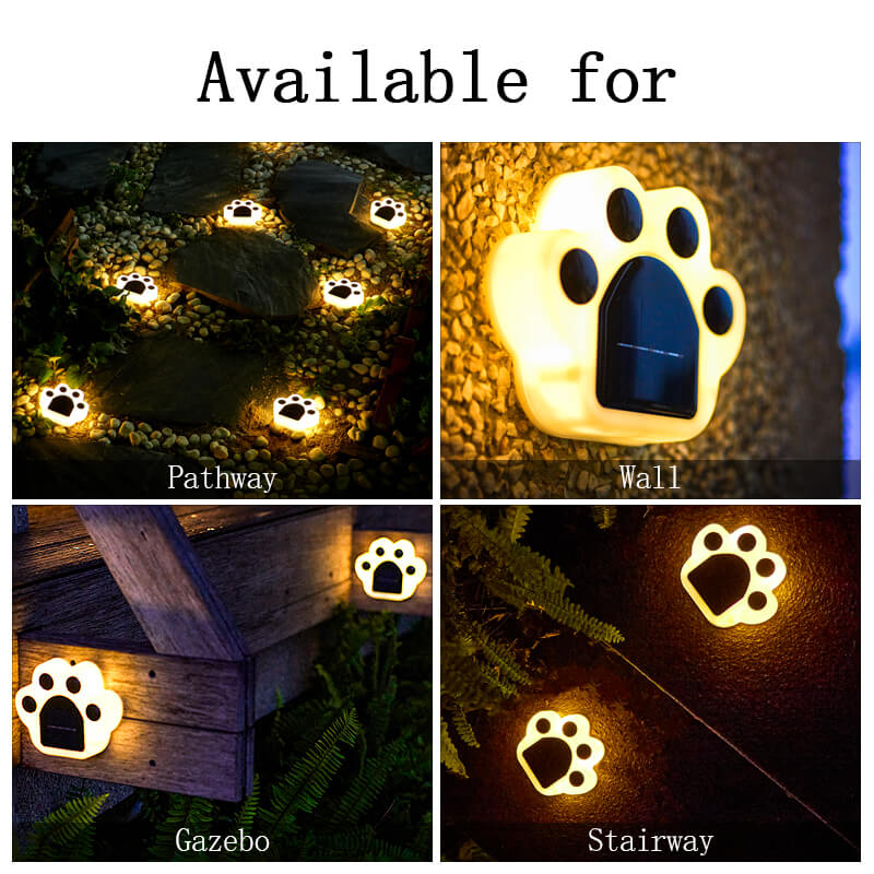 Lorled Ultra Bright Outdoor Solar Garden Lights Bear Paw Solar Light