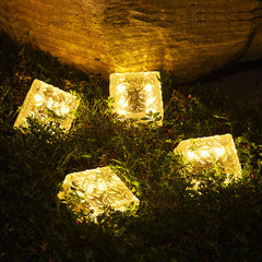 Lorled High Quality Ice Cube Solar Lights Outdoor Solar Brick Lights Unique Colour Changing Solar Lights