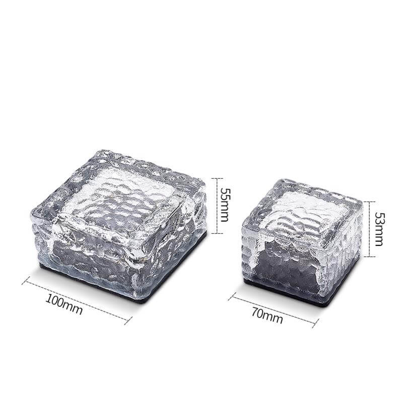Lorled Cube Solar Lights High Powered Solar Brick Lights Decorative Solar Lights For Outside Of House