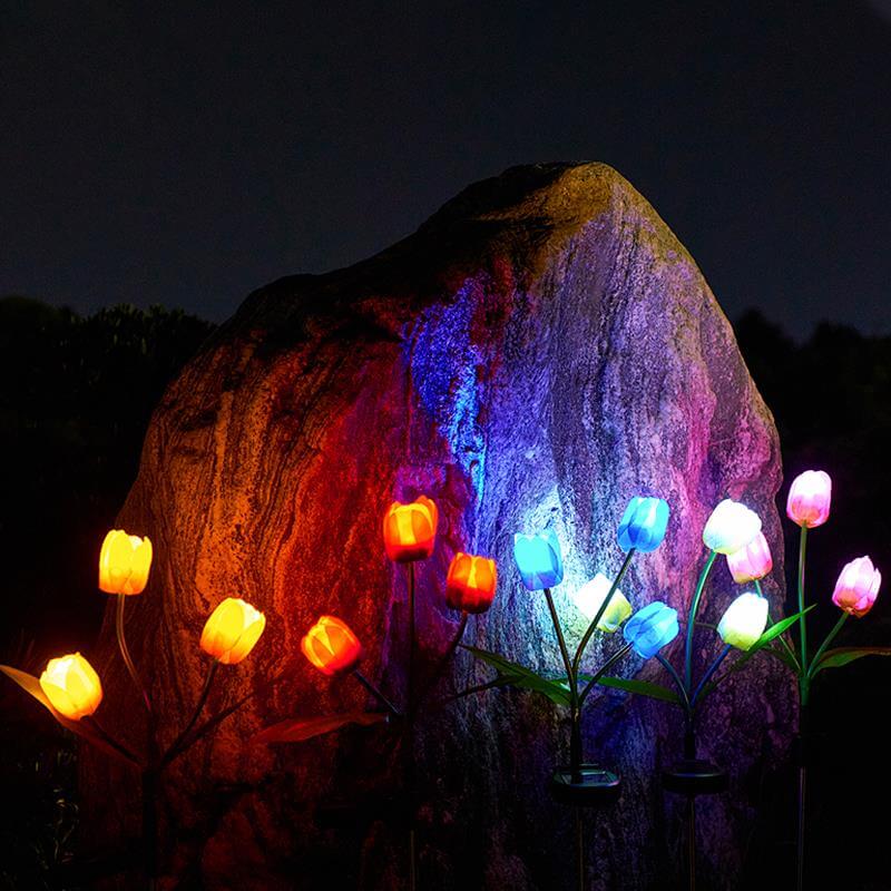 Lorled Very Bright Tulip Solar Lights Outdoor Decorative