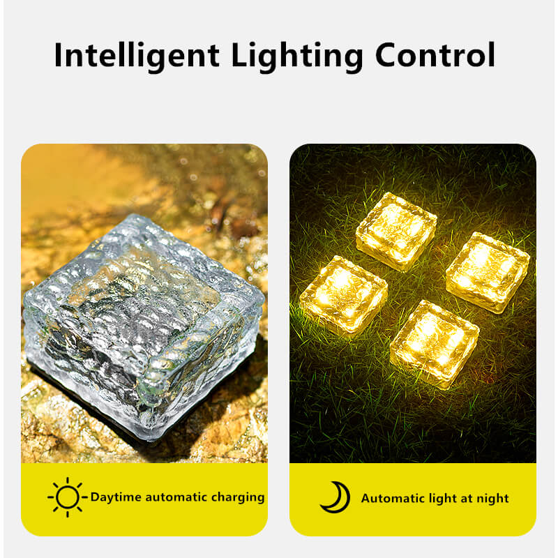 Lorled Top Rated Solar Cube Lights Solar Powered Landscape Lights Waterproof Outdoor Solar Lights For Sale