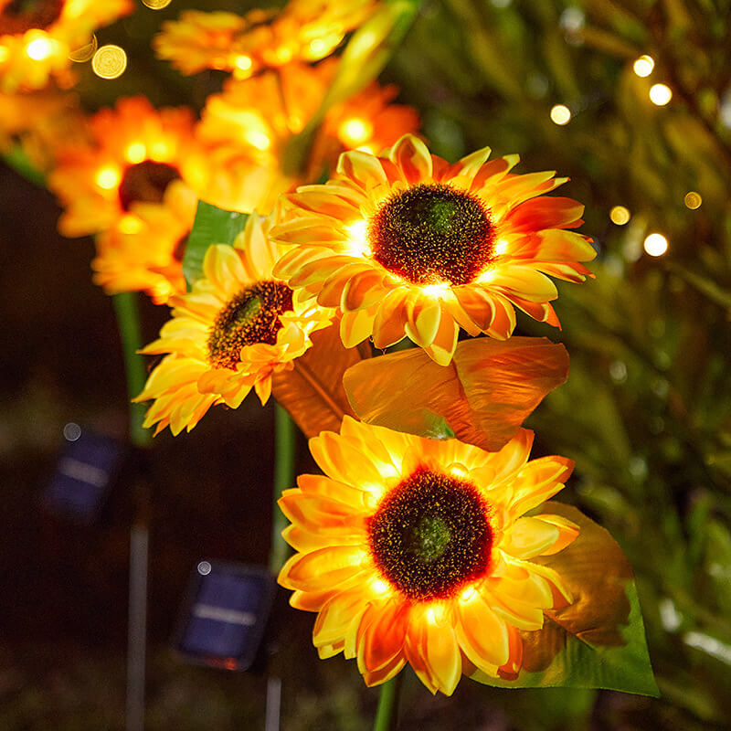Outdoor Solar Lights Solar Sunflower Lights Waterproof Buy it Now Lorled
