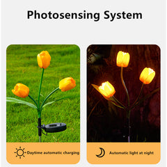 Lorled Solar Tulip Lights Tulip Solar Garden Lights